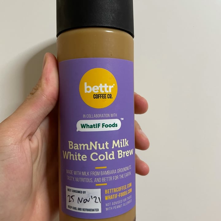 photo of WhatIF Foods Bamnut Milk White Cold Brew (DISCONTINUED) shared by @liljuiceee on  20 Nov 2021 - review