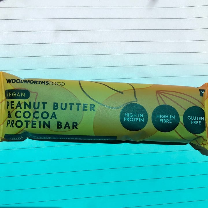 photo of Woolworths Food Peanut Butter & Cocoa Protein Bar shared by @marissageorge on  19 Nov 2020 - review