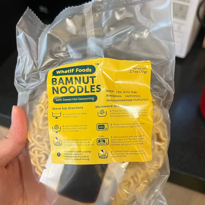 photo of WhatIF Foods BamNut NoodBox Healthy High Protein Noodles Mixed Seasoning shared by @smolnonling on  25 Oct 2022 - review