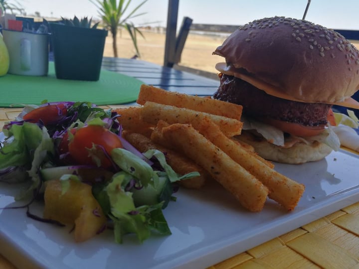 photo of Asher's Corner Cafe @ Ashers Farm Sanctuary To Infinity & Beyond Burger shared by @cvdwatt89 on  14 Sep 2019 - review