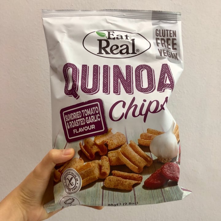 photo of Eat Real Sundried Tomato & Roasted Garlic Flavour Quinoa Chips  shared by @nicnicnic on  17 Jun 2020 - review