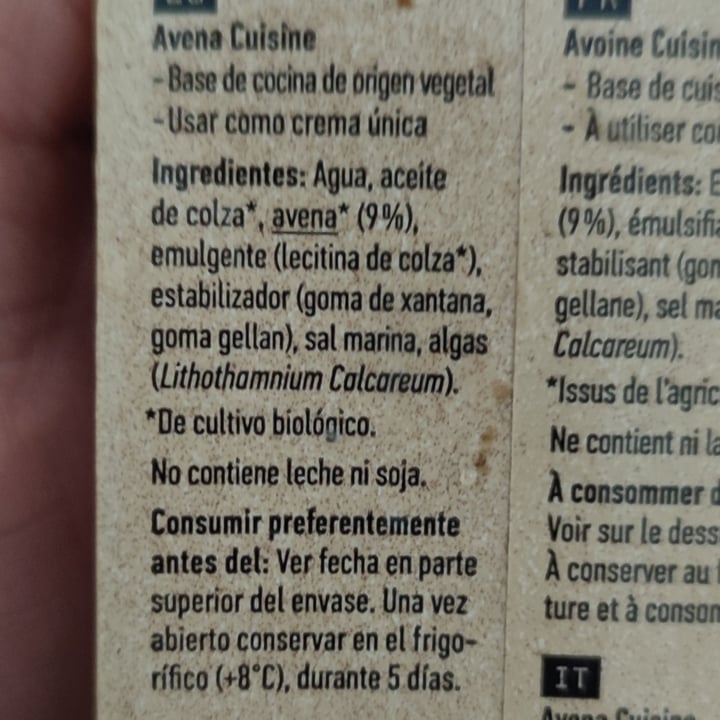 photo of Oatly Nata de avena shared by @alexisperez on  21 Mar 2022 - review