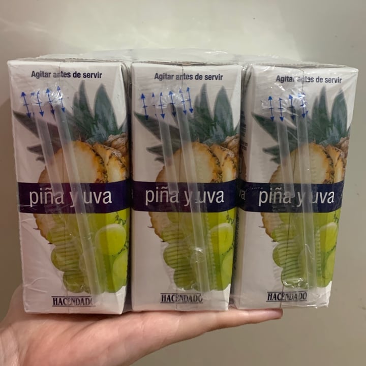 photo of Hacendado Zumo piña y uva shared by @prod on  16 Jan 2021 - review