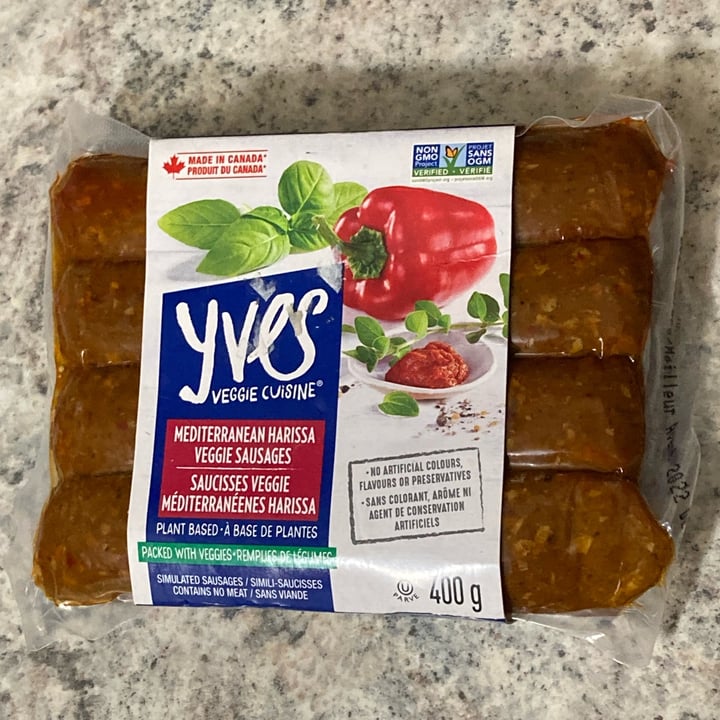 photo of Yves Veggie Cuisine Mediterranean Harissa Sausages shared by @shlumpadinka on  19 Dec 2022 - review