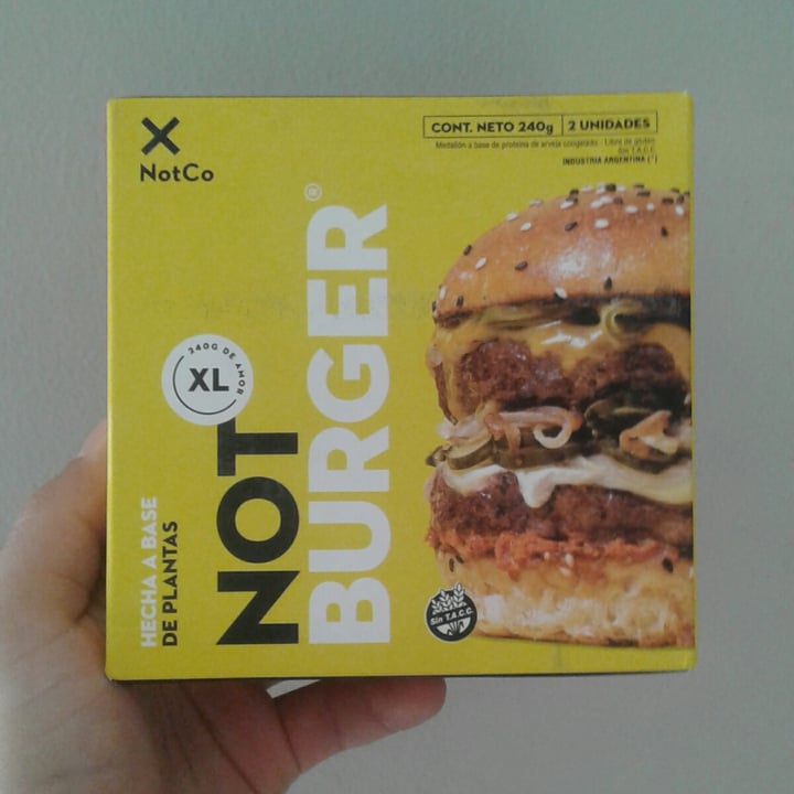 photo of NotCo Not Burger shared by @aguscorcuera on  25 May 2021 - review
