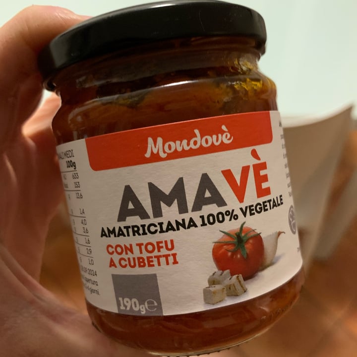 review photo of Mondovè Amatriciana vegetale shared by @eribasta on 15 Apr 2022 - review