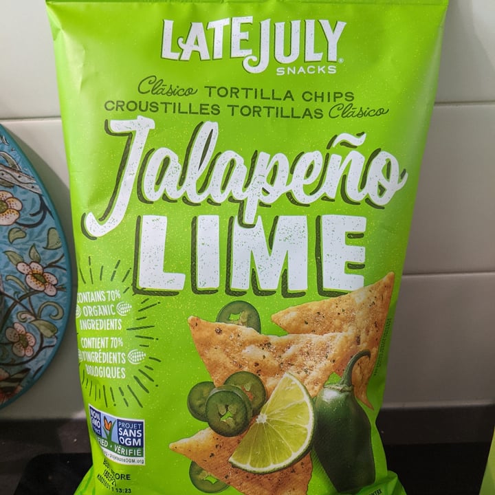 photo of Late July Snacks Jalapeño Lime Tortilla Chips shared by @gdgrrl on  21 Jun 2021 - review
