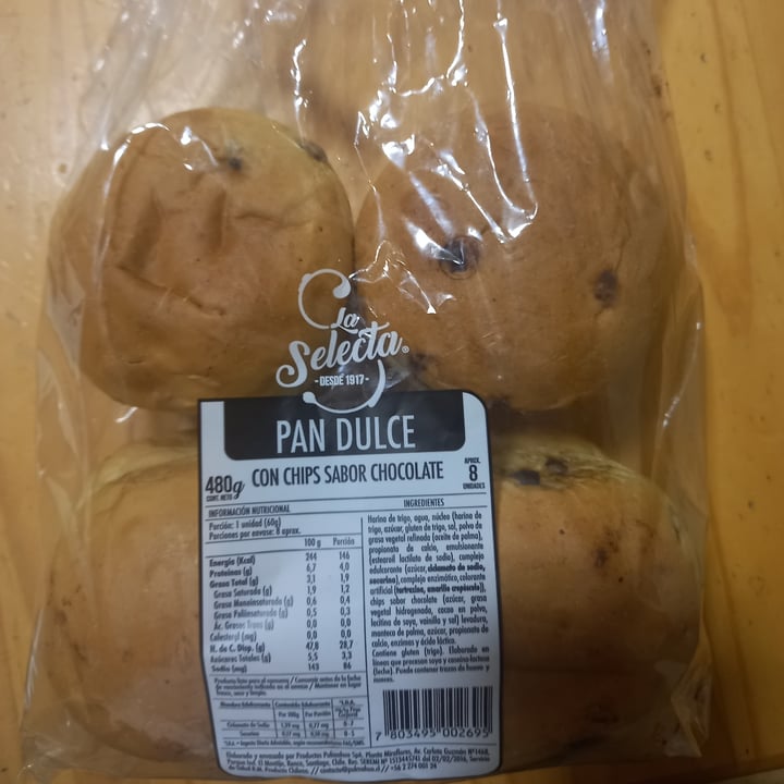 photo of Selecta Pan Dulce Con Chips De Chocolate shared by @melisa759 on  10 Dec 2022 - review
