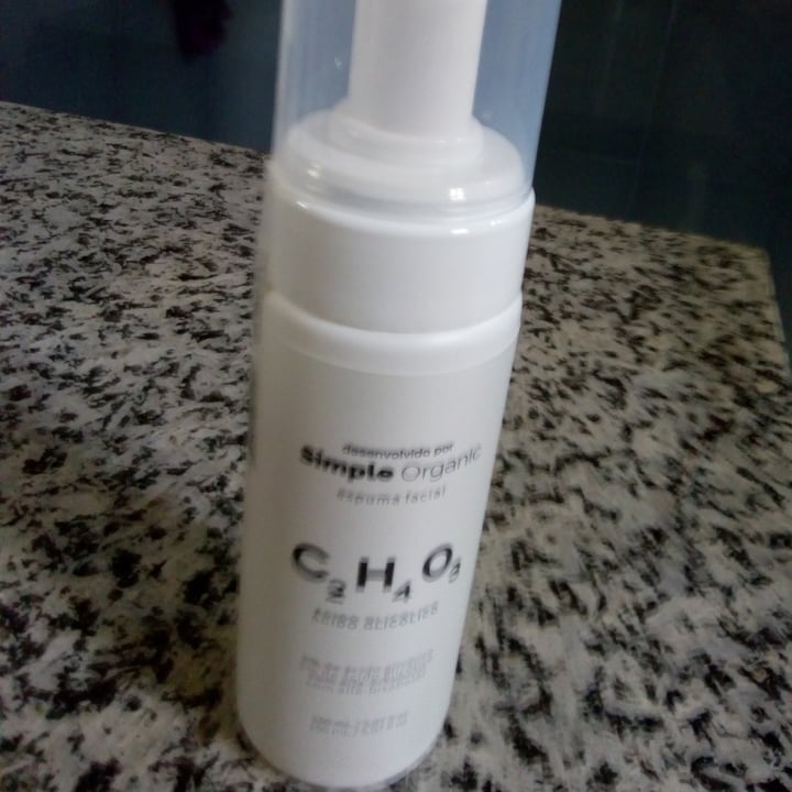 review photo of Simple Organic Espuma Facial Ácido Glicólico shared by @tacinhademel on 05 Dec 2022 - review