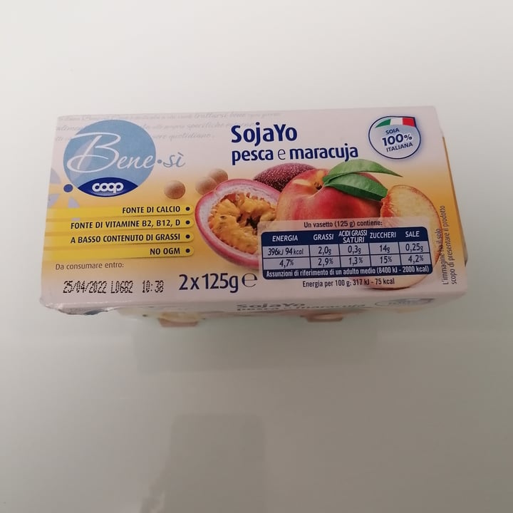 photo of Bene.Si coop sojayo Pesca E Maracuja shared by @beatricericciolini on  29 Apr 2022 - review