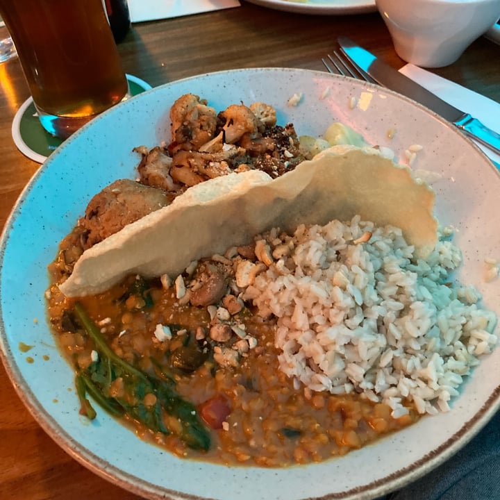 photo of Market Lane Spiced Roast Cauliflower, Red Lentil, Cashew And Spinach Dhal shared by @annarchy on  10 Jun 2022 - review