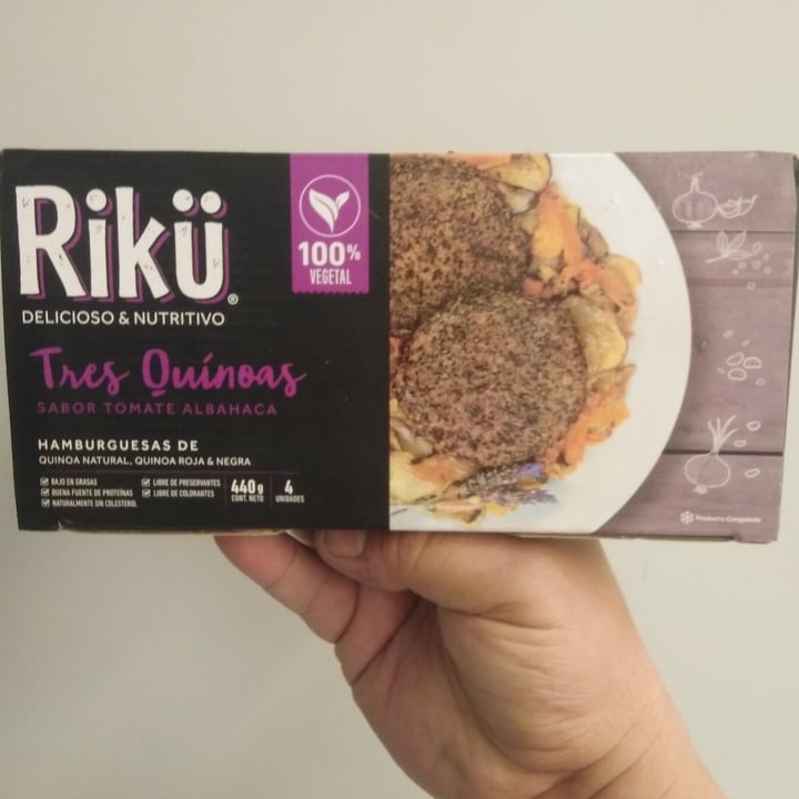 photo of Rikü Hamburguesas Tres Quinoas shared by @vegan2020pasapiola on  17 Jun 2020 - review