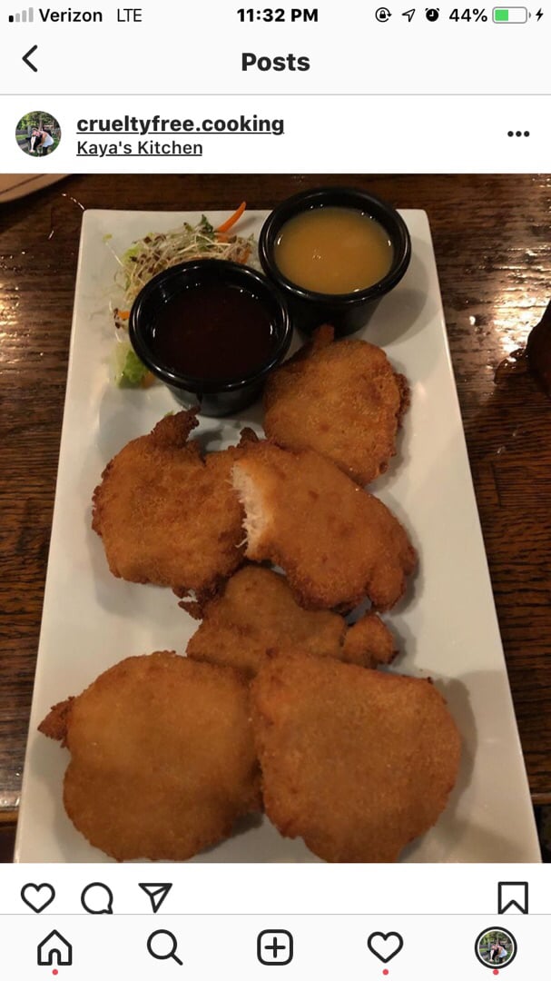 photo of Kaya's Kitchen Chickn Nuggets shared by @plantpoweredpisces on  12 Oct 2019 - review