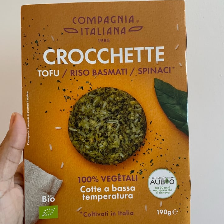 photo of Compagnia Italiana Crocchette Tofu / Riso Basmati / Spinaci shared by @chiccacille85 on  11 Apr 2022 - review