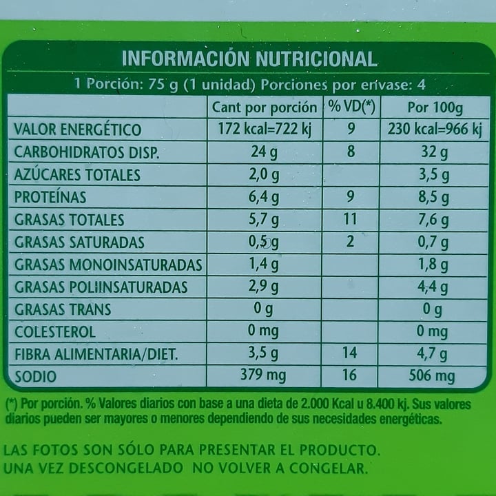 photo of Vegetalex Medallones de Calabaza, Avena y Chía shared by @valen-benito on  13 Dec 2020 - review