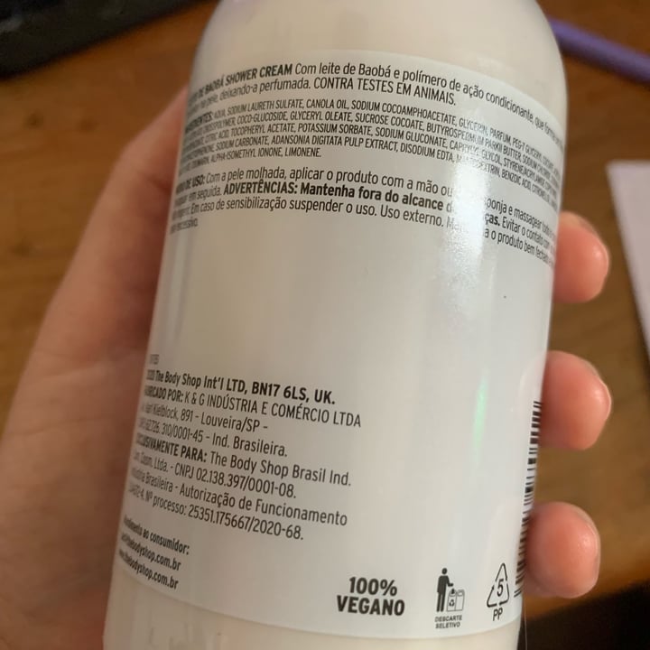 review photo of The Body Shop Hidratante Leite de Baobá shared by @ludrcs2 on 29 Dec 2021 - review