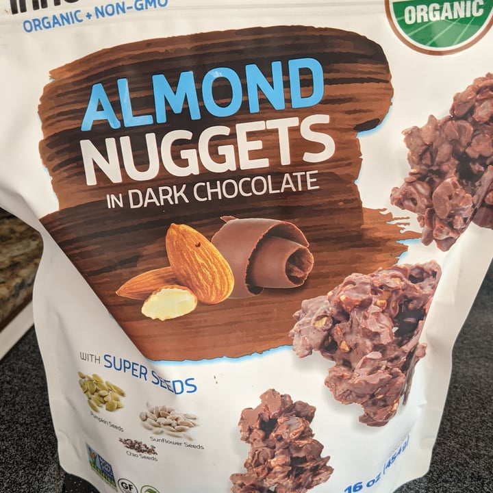 photo of Kirkland Signature ALMOND NUGGETS IN DARK CHOCOLATE shared by @veganstarr on  08 Oct 2020 - review