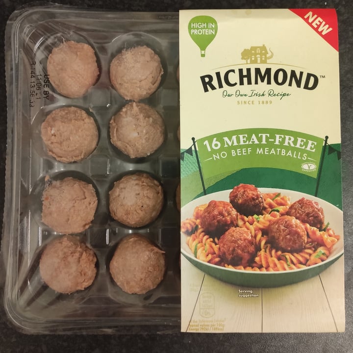 review photo of Richmond Meat free meatballs shared by @ragamuffin on 14 Jun 2021 - review