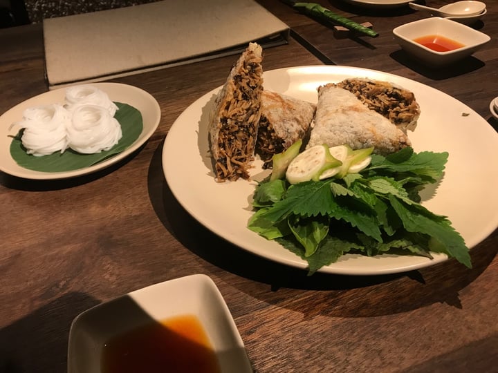 photo of Hum Vegetarian, Lounge & Restaurant Squared Deep Fried Spring Rolls shared by @jannapham on  16 Feb 2020 - review