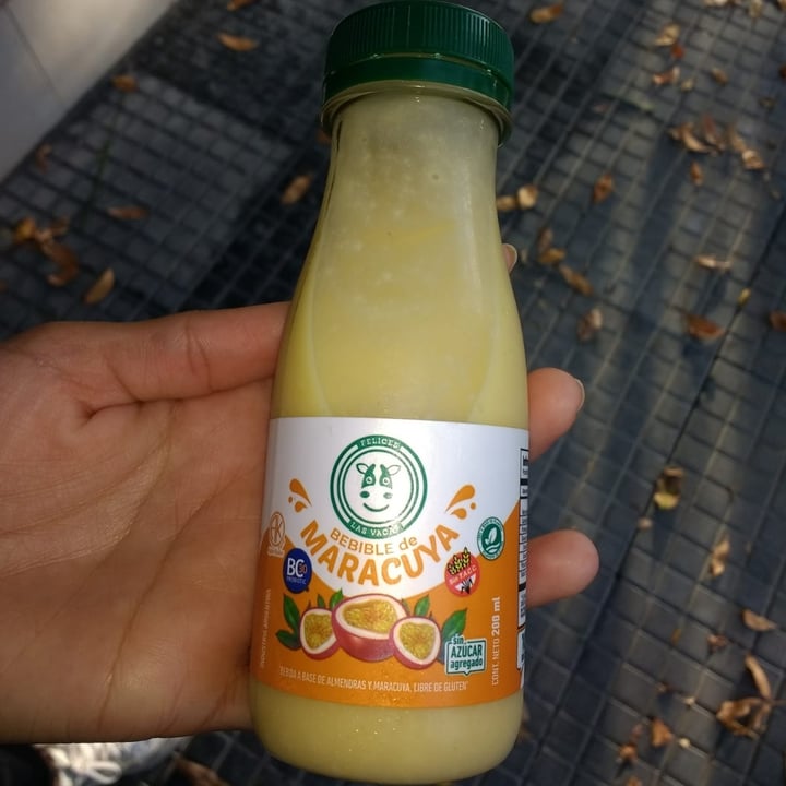 review photo of Felices Las Vacas Bebida de almendras Maracuya shared by @veganitha on 22 Apr 2022 - review