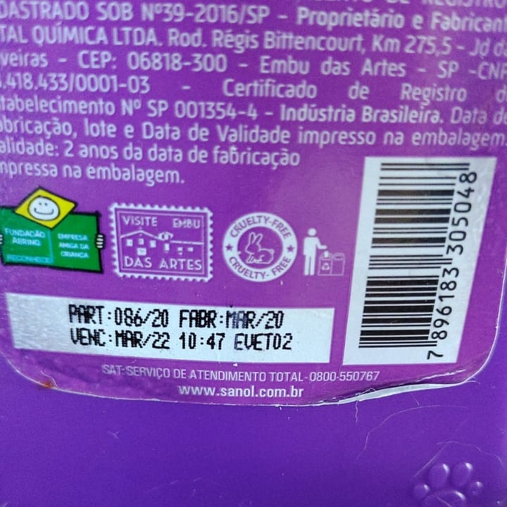 photo of Sanol shampoo cat shared by @trugs on  07 May 2022 - review