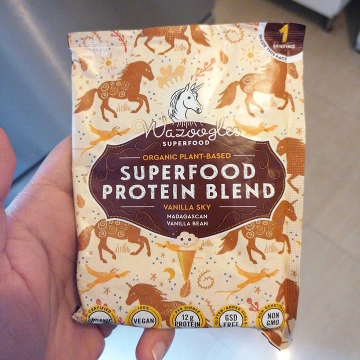 photo of Wazoogles Superfood Superfood Protein Blend - Vanilla Sky shared by @rushisushi7 on  16 Aug 2020 - review