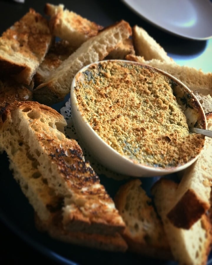 review photo of Leaf Spinach Artichoke Dip shared by @kenziisntcool on 25 Dec 2019 - review
