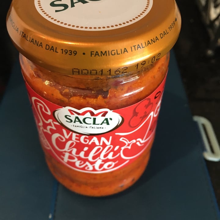 photo of Sacla' Vegan Chilli Pesto shared by @margarita1 on  08 Jun 2022 - review