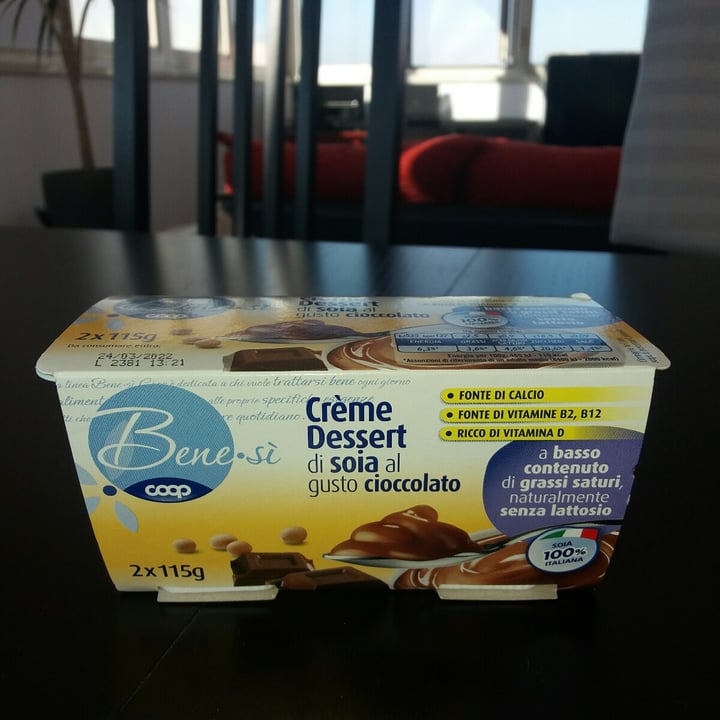review photo of Bene.Si coop cremé dessert di soia al gusto cioccolato shared by @federicatonti1973 on 29 Oct 2021 - review