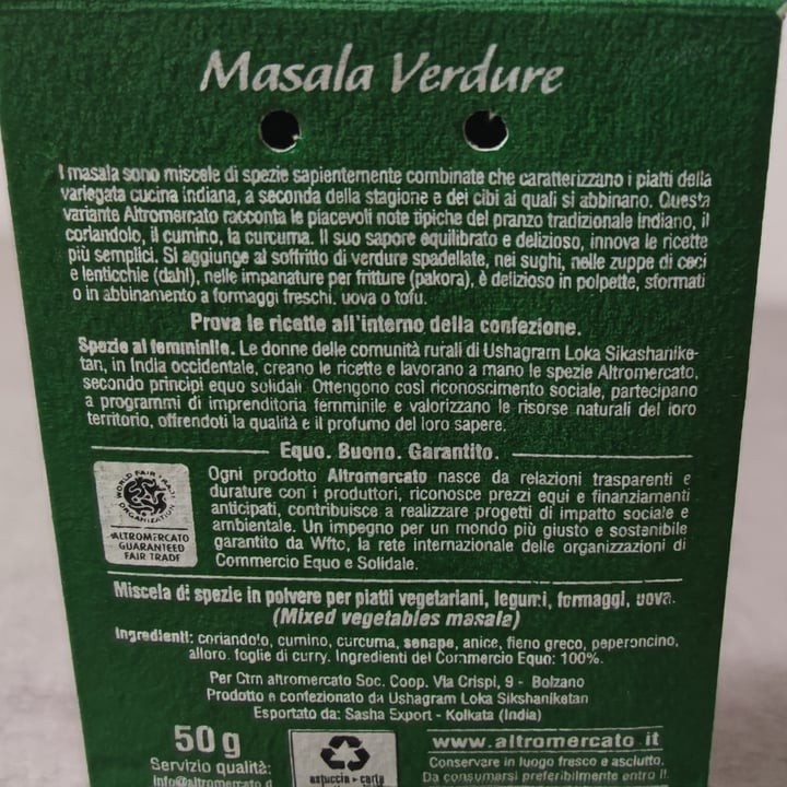 photo of Altro mercato Masala Verdure shared by @vale2781 on  21 Apr 2022 - review