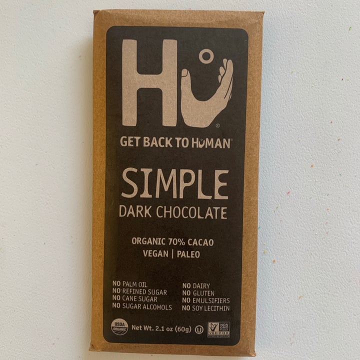 photo of Hu Kitchen Simple Dark Chocolate shared by @bananarosie on  06 Jan 2021 - review