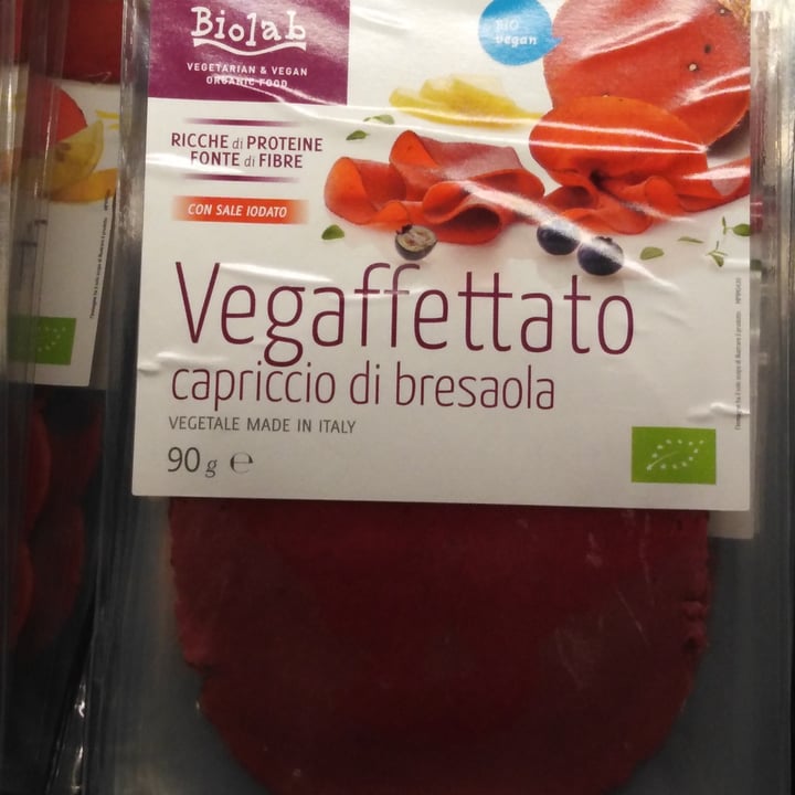photo of Biolab Affettato vegano bresaola shared by @triglifafalelotosus on  30 Oct 2021 - review