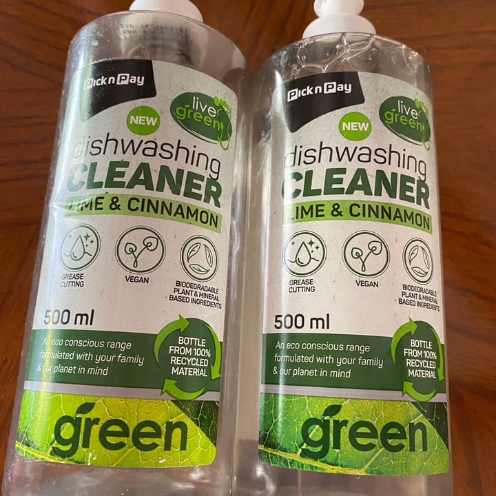 photo of Pick n Pay Green Dishwashing liquid shared by @bianca1701 on  18 May 2020 - review