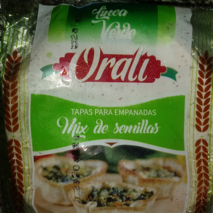 photo of Orali Tapa para Empanada Mix de Semillas shared by @vegananivel5 on  21 Dec 2020 - review