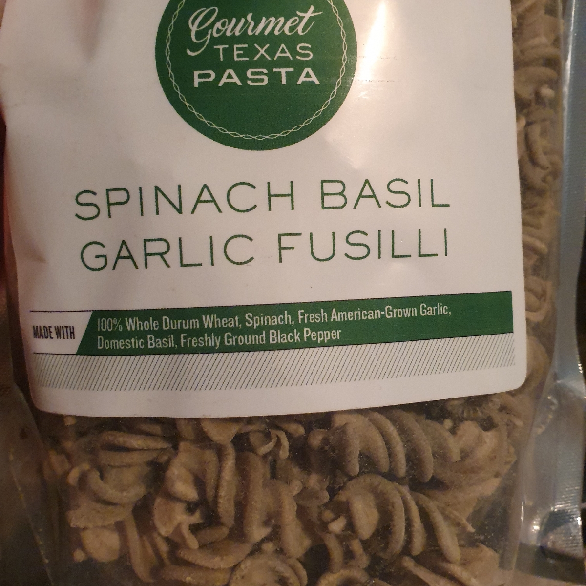 Gourmet Texas Pasta Spinach Basil Garlic Fusilli Reviews abillion