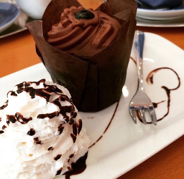 review photo of The Heart of Joy Café Chocolate cupcake shared by @alimatthews on 30 Nov 2018 - review