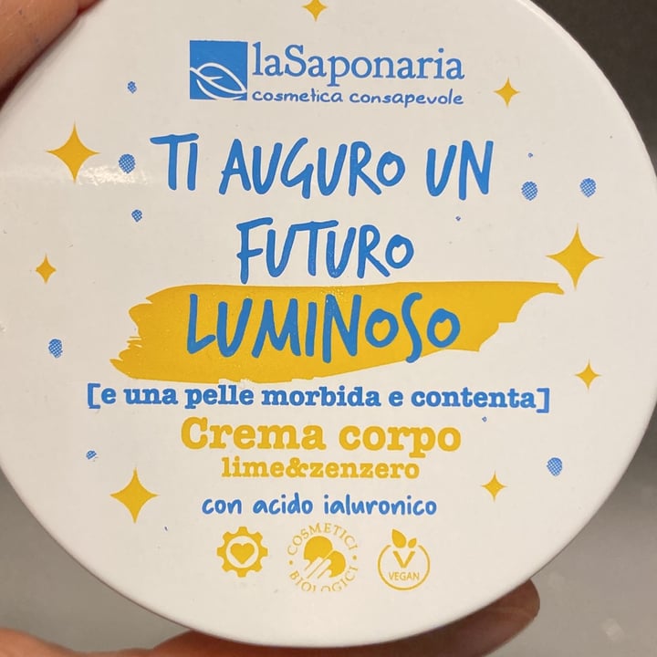 review photo of La Saponaria Crema corpo Lime&Zenzero con Acido Ialuronico shared by @salvia on 08 Apr 2022 - review