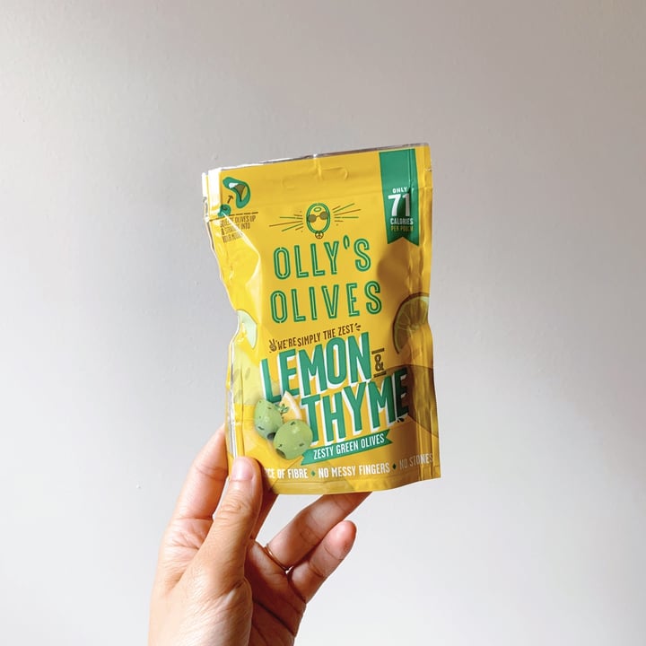 photo of Olly’s Olives The Hippie Lemon & Thyme Green Olives shared by @maryleeopard on  04 Jul 2021 - review