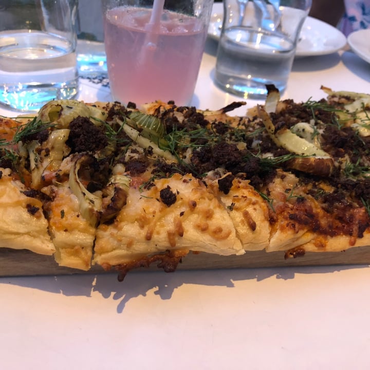 review photo of Little Pine Restaurant Fennel flat bread pizza shared by @ambzmorris on 07 May 2022 - review