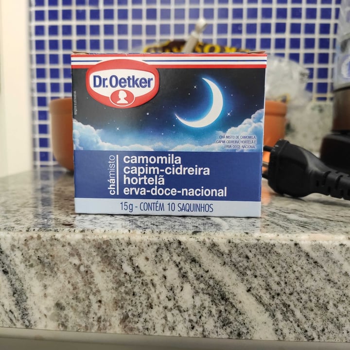 review photo of Dr. Oetker Chá misto (camomila, capim cidreira, hortelã e erva doce) shared by @delacqua on 02 Aug 2021 - review