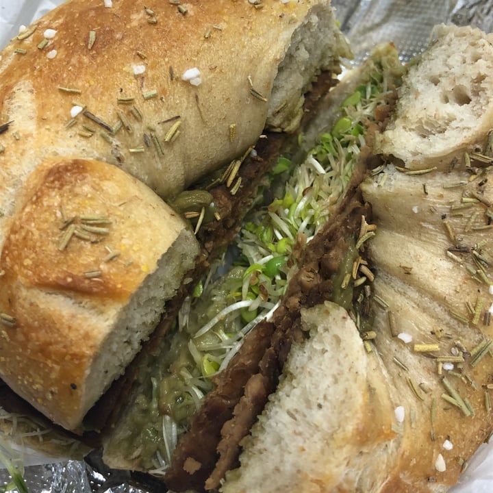 review photo of BreadHive Bakery & Cafe DIY Rosemary Salt Bagel Sandwich shared by @emshaye on 28 Jan 2022 - review