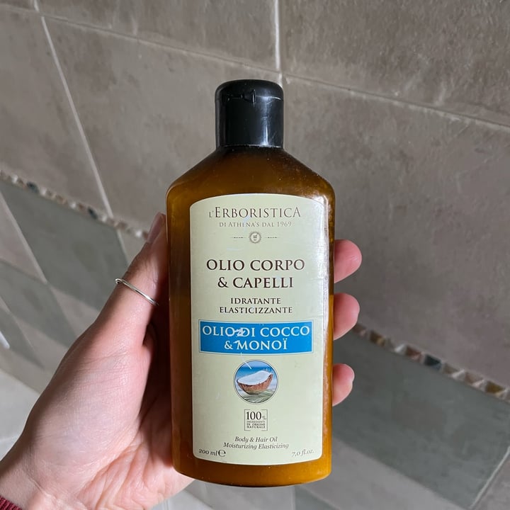 photo of L'Erboristica Di Athena's Dal 1969 Olio corpo e capelli di cocco e monoi shared by @laumari on  24 Apr 2022 - review