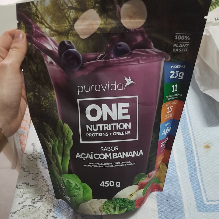 photo of puravida One nutrition sabor Açai com Banana shared by @solrebeca on  11 Jan 2022 - review