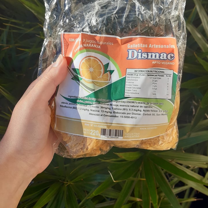 photo of Dismac Galletitas sabor naranja shared by @gubbalo on  27 May 2021 - review