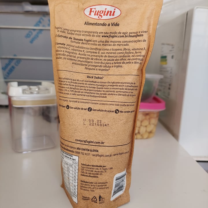 review photo of Fugini Extrato de Tomate Orgânico shared by @floramatsumori on 05 Mar 2022 - review