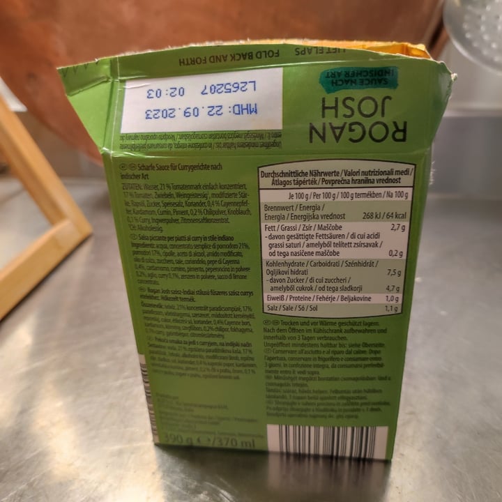 review photo of Asia Green Garden ROGAN JOSH salsa secondo lo stile indiano shared by @vegvegvegveg on 19 Nov 2022 - review