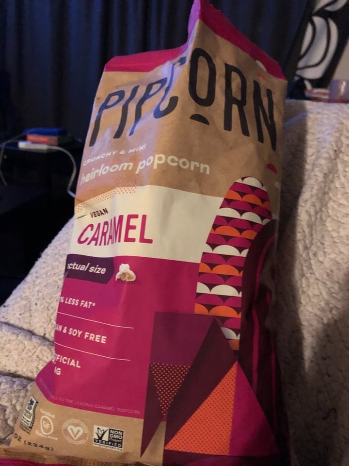 review photo of Pipcorn Vegan Caramel Popcorn shared by @elizabeth on 04 Feb 2020 - review