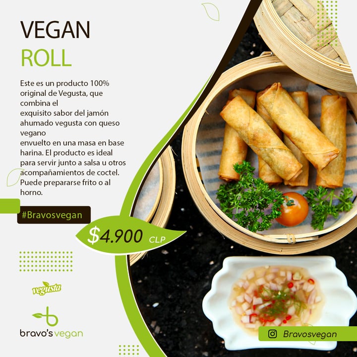 photo of Vegusta Vegan roll shared by @bravosvegan on  12 May 2021 - review