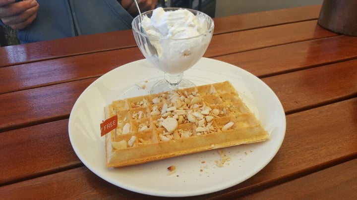 review photo of The Waffle House Macadamia Nut Waffle shared by @mvbahrkuhl on 06 Aug 2019 - review