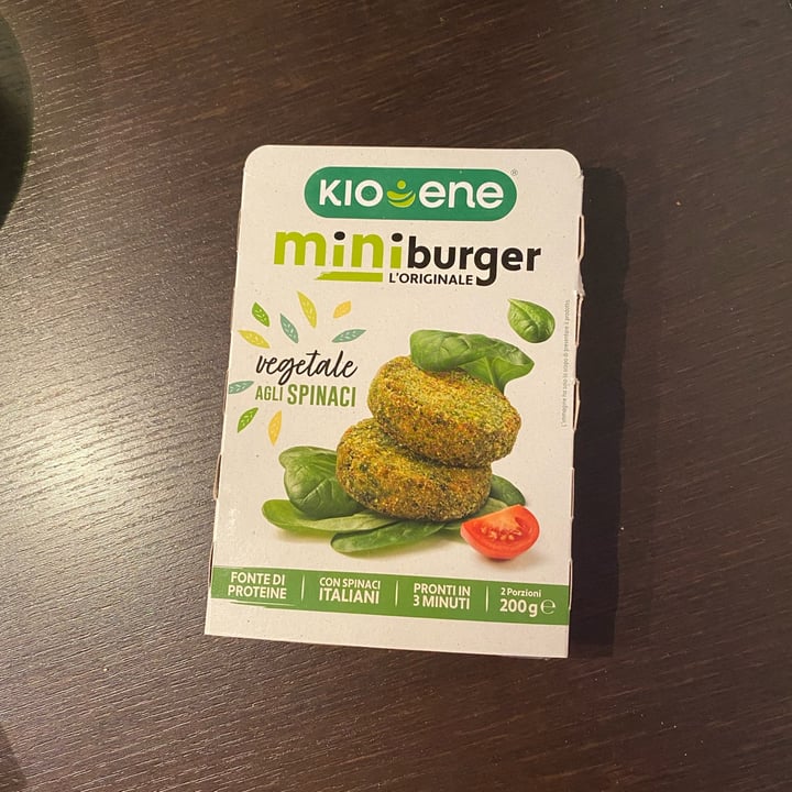 photo of Kioene Mini Burger Vegetale Agli Spinaci shared by @meg0408 on  12 May 2022 - review